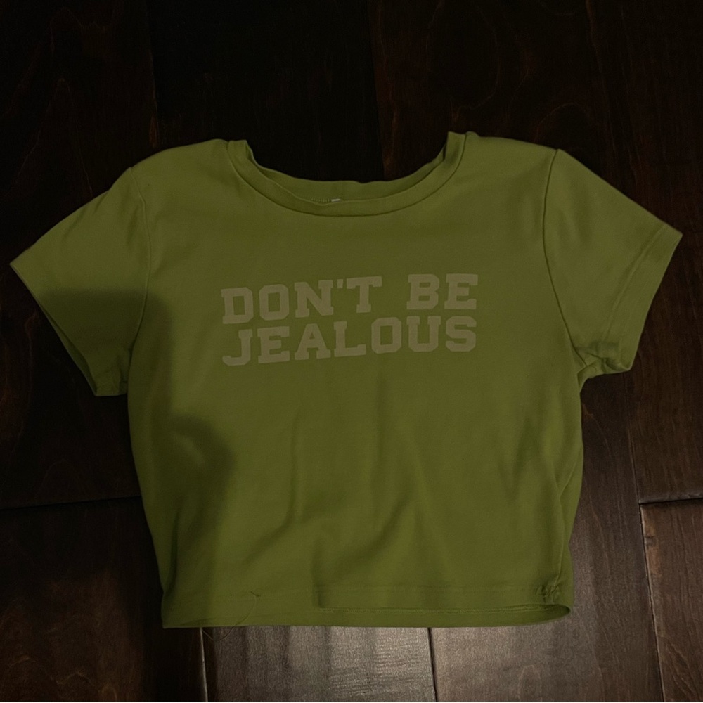 Garage don’t be jealous cropped tee